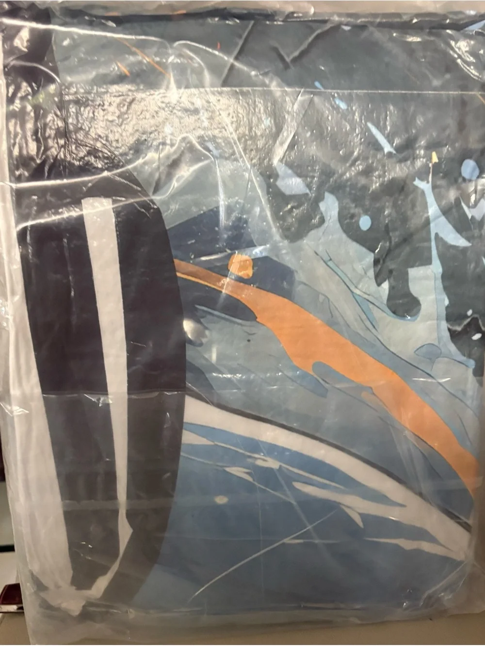 Shark Graphic Duvet Cover Set - Navy Blue